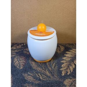 Egg-Tastic Yellow and White Ceramic Microwave Easy Egg Cooker